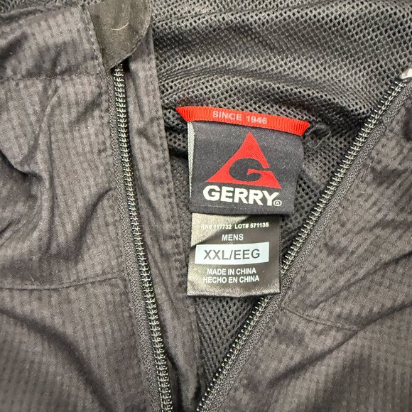 GERRY Hooded Full zip jacket XXL Blue/Black Light Weight - Picture 9 of 10